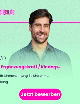 Päd. Ergänzungskraft / Kinderpfleger:in (m/w/d) für Kindergartengruppe - Teilzeit - Krailling