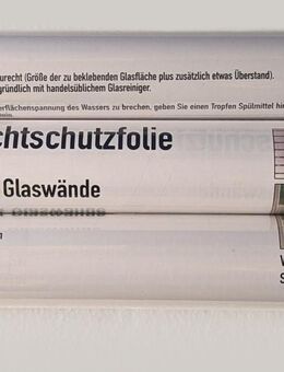 12 Rollen Sichtschutzfolien / Fenster-Folien schwarz je 45x200cm - München Schwabing-Freimann