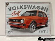 VW Golf 1 GTI 1976 Blechschild Neu *Borgmann* - Krefeld