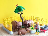 Playmobil Pflegerin im Nilpferdfamilie im Zaungehege - Leverkusen