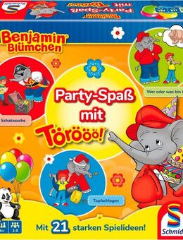 Schmidt Spiele Spielesammlung Benjamin Blümchen, Party-Spaß mit Törööö!, Kinderspiel