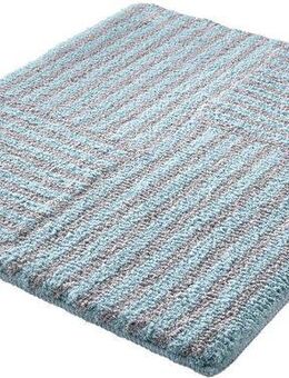 Kleine Wolke Badematte Chelsea, Höhe 20 mm, rutschhemmend beschichtet, fußbodenheizungsgeeignet, Polyester, rechteckig, Badteppich, modernes Design, gestreift