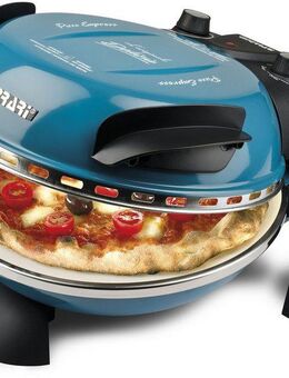 G3Ferrari Pizzaofen G3Ferrari Delizia G1000604 blau, bis 400 °C mit feuerfestem Naturstein / Pizza und Fladen uvm. in 3 Min