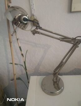 Chrom / Metall-Schreibtischlampe + Glühbirne - Unna