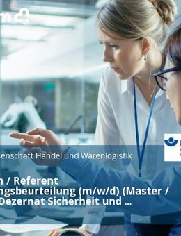 Referentin / Referent Gefährdungsbeurteilung (m/w/d) (Master / Diplom) - Dezernat Sicherheit und Gesundheit - Mannheim