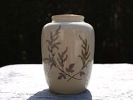 Alte Porzellan Blumenvase VEB Lichte DDR / Vase mit Goldrand / Vintage - Zeuthen