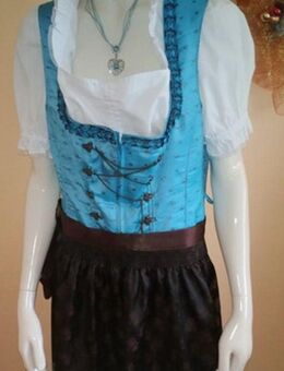 Dirndl country Line braun türkis 6tlg 44 ..1-2x getragen - Leverkusen