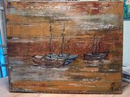Acrylbild "Boote" 40x50cm - Neustrelitz