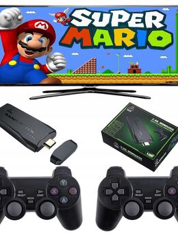 TV SPIEL RETRO KONSOLE 2 PADS 10000 SPIELE XXXL 90er Jahre Set 4K auf 64GB SD Card - Wuppertal