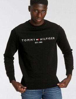 Tommy Hilfiger Sweatshirt TOMMY LOGO SWEATSHIRT mit Rundhals und Stickerei unifarben, casual, regular fit, Baumwollmix, Rundhals