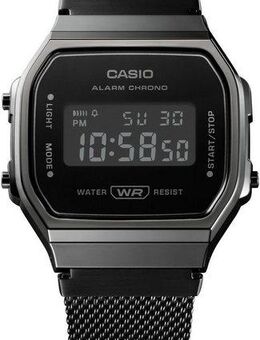 CASIO VINTAGE Chronograph A168WEMB-1BEF, Quarzuhr, Armbanduhr,Damenuhr, Herrenuhr, Digitaluhr, Edelstahlarmband