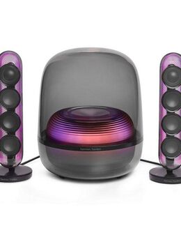 Harman/Kardon SoundSticks 5 2.1 Soundsystem 2.1 (A2DP Bluetooth, AVRCP Bluetooth, Bluetooth, 190 W, 2.1-Channel Bluetooth Speaker mit HDMI)