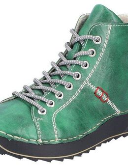 Rieker Schnürboots Schnürstiefelette, High Top Sneaker, Plateauboots mit Profilsohle