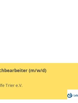 Personalsachbearbeiter (m/w/d) - Trier