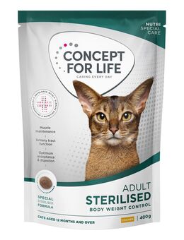 Concept for Life Sterilised Cats mit Huhn - NEU: 400 g
