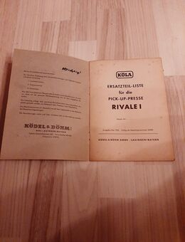 Köla Rivale 1 Ersatzteil Liste - Büdingen