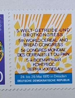 DDR 1970 5. Getreide und Brot Kongress Zusammendruck postfrisch - Görlitz