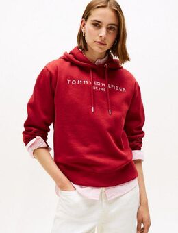 Tommy Hilfiger Kapuzensweatshirt MDRN REG CORP LOGO HOODIE mit gesticktem Logo-Schriftzug