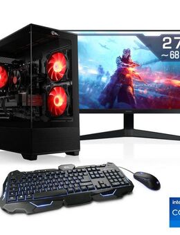 CSL AeroVision V24388 Gaming-PC-Komplettsystem (27", Intel® Core i7 14700F, GeForce RTX 5070, 32 GB RAM, 1000 GB SSD)