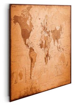 Reinders! Deco-Panel Weltkarte - antik