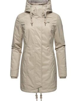 Ragwear Winterjacke Tunned stylischer Winterparka mit Teddyfell Innenfutter