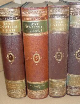 9 Bände Reichsarchiv - 1. Weltkrieg - - Remscheid