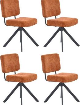 Jockenhöfer Gruppe Drehstuhl Gloria (Set, 4 St) (Set, 4 St), Inklusive Drehfunktion (360), Taschenfederkern, Chenille