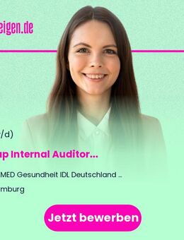 Group Internal Auditor (m/w/d) - Hamburg