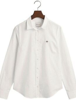Gant Langarmbluse New Slim Stretch Oxford Blouse für bequemen Sitz u. Bewegungsfreiheit, New Slim Stretch, bügelfrei