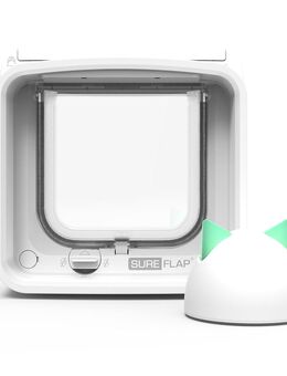SureFlap Connect Mikrochip Katzenklappe - Set aus Klappe und Hub
