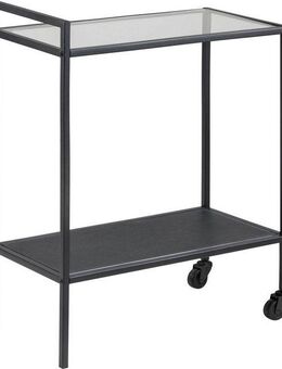ACTONA GROUP Rollwagen Stoke, (1 St), Servierwagen mit 2 Rollen und 2 Ebene in Glas und Metall