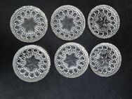 Bleikristall Gläseruntersetzer 9,5 cm 6 Glas-Untersetzer Vintage zus. 4,- - Flensburg