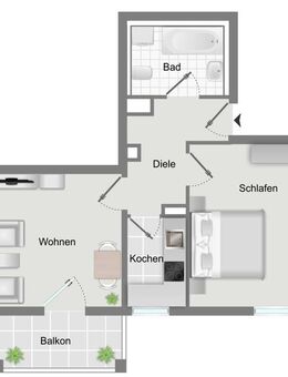 2-Zimmerwohnung mit Charme in Graben zu kaufen - Graben