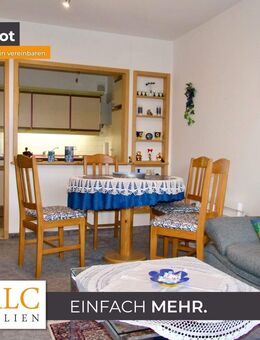 Einfach Mehr: Gepflegte Nichtraucher-2-Zimmer-Wohnung, möbiliert, TG, Aufzug, Süd-Loggia-Balkon. - Riedenburg