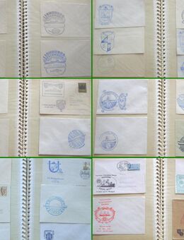 Album mit ca. 40 St. Marine-Schiffspost mit Stempel v. MZL, U-Booten und anderen - Dassel