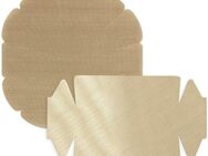 Maximex Backpapier Antihaft-Backform-Zuschnitt, mit Antihaft-Beschichtung, Set bestehend aus 1x rund, 1x eckig