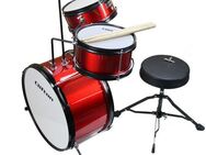 Clifton Kinderschlagzeug Junior Drum, rot, 3-St.