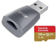 Speicherkartenleser Lexar MicroSD Laufwerk, USB 3.0 Typ A, SanDisk Extreme MicroSDXC 128GB mit einer Datenübertragung von bis zu 160MB/s, inkusive SD-Adapter - Fürth