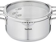 Tefal Kochtopf Nordica, Edelstahl (1-tlg), mit Deckel, nordisches Design, Ausgießer, Doppelgriff, Induktion