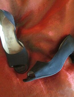 ⁣Original VINTAGE * Stoff * Peep Toes * Sandalen * Sandaletten * Pumps * Schuhe "Jenny by ara" Gr. 37/ 4 * schwarz * black * - Riedlingen