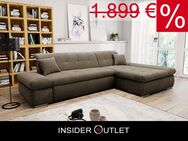 Ecksofa Cord Dunkelbeige 300x172cm Cordsofa Taupe Schlamm Moric - Köln