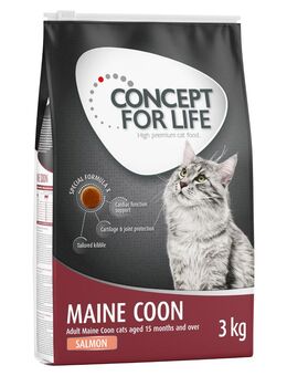 3 kg Concept for Life Katzennahrung zum Probierpreis! - Maine Coon Adult Lachs