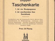 DOPPEL-TASCHENKARTE DEUTSCHLAND Die vier Besatzungszonen 1945 - Ochsenfurt