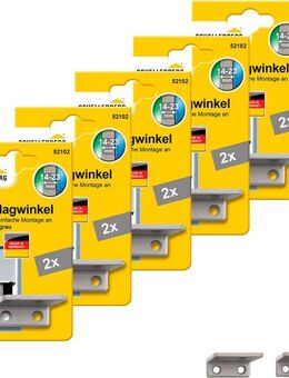 SCHELLENBERG Rollladen-Anschlagstopper Zubehör für Außenrollläden, 3,7 mm Länge, Set, 10-St., Rollladenstopper, 38 x 31 x 15 mm, grau