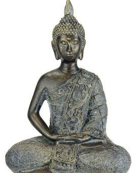 I.GE.A. Dekofigur Buddha Figur sitzend meditierend Statue Figuren Skulptur (1 St), Garten-Figur Wohnaccessoire