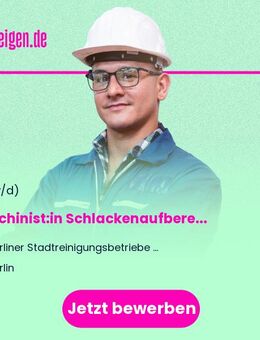 Maschinist:in Schlackenaufbereitungsanlage (w/m/d) - Berlin