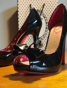 Getragene Pinup-Girl Peeptoes / High Heels Gr. 37 - Limburg (Lahn)