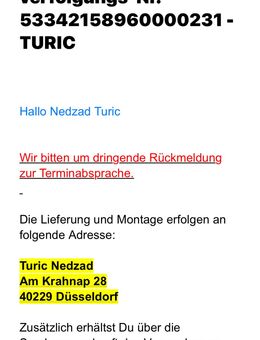 Wohnwand mit Telefunken 65 Zoll Fernseher - Düsseldorf