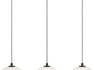 EGLO Hängeleuchte MANTUNALLE, ohne Leuchtmittel, Pendelleuchte, Metall in schwarz und Glas in weiß, E27 Fassung, 120 cm