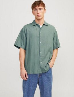 Jack & Jones Kurzarmhemd JORFARO LINEN OVERSIZED SHIRT SS SN